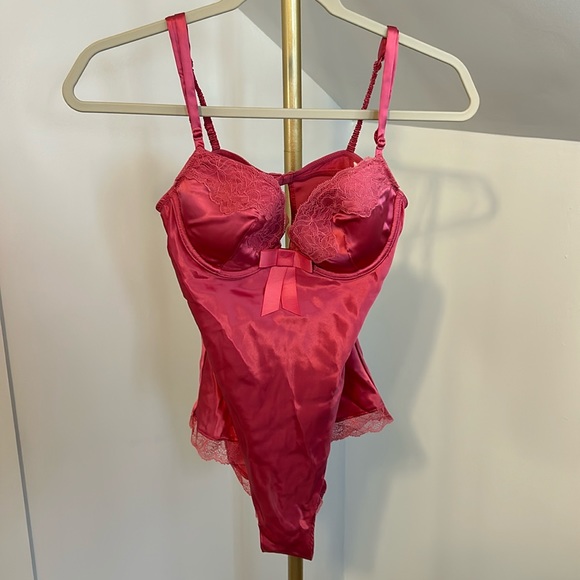 Victoria's Secret Other - Victoria Secret Very Sexy Size 34C 100% Silk BodySuit In Pink. NWT